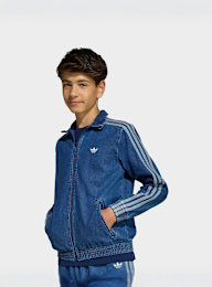 adidas Originals, Firebird Denim Tracktop, blue, Image 1 of 5