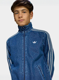 adidas Originals, Firebird Denim Tracktop, blue, Image 3 of 5