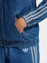 adidas Originals, Firebird Denim Tracktop, blue, Image 4 of 5