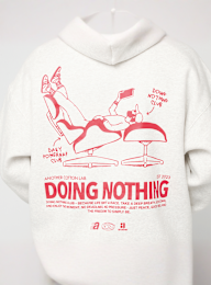 Another Cotton Lab, Doing Nothing Hoodie, grijs, Afbeelding 4 van 5
