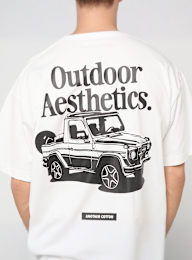 Another Cotton Lab, Outdoor Aesthetics T-Shirt, white, Image 3 of 5
