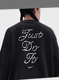 Nike, Sportswear Phoenix Fleece Oversized Crew, black, Image 4 of 5