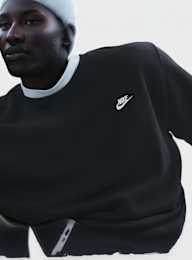 Nike, Club Fleece Crew, black, Image 2 of 4