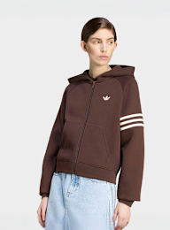 adidas Originals, Neuclassics Fullzip Hoodie, brown, Image 1 of 5