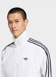 adidas Originals, Firebird Woven Tracktop, white, Image 3 of 5
