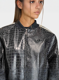 adidas Originals, SST Pleather Jacket, black, Image 3 of 5