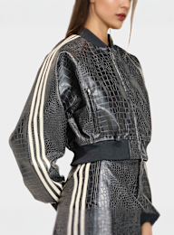 adidas Originals, SST Pleather Jacket, black, Image 4 of 5