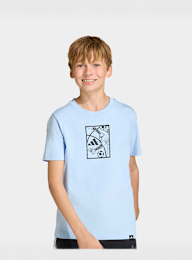 adidas Originals, Football Tee, blue, Image 1 of 5