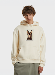 Mister Tee, Fearless Dawg Fluffy Hoody, beige, Afbeelding 1 van 3