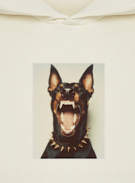 Mister Tee, Fearless Dawg Fluffy Hoody, beige, Afbeelding 3 van 3