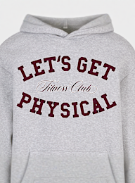 Mister Tee, Let's Get Physical Fluffy Hoody black, grey, Image 3 of 3