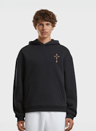 Mister Tee, Heavenly Prayers Fluffy Hoody black, black, Image 1 of 4