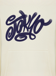 Mister Tee, Tokyo Tagged Graffiti Fluffy Hoody whitesand, beige, Image 3 of 3