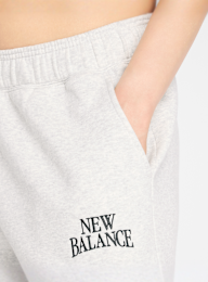 New Balance, Linear Heritage Fleece Barrel Pant, grijs, Afbeelding 3 van 7