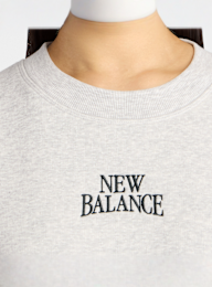 New Balance, Linear Heritage Fleece Crew, grijs, Afbeelding 3 van 4