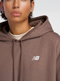 New Balance, Sport Essentials Fleece Hoodie, brown, Image 4 of 5