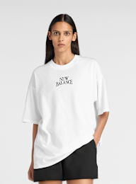 New Balance, Linear Heritage Oversized T-Shirt, white, Image 1 of 5