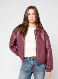 Decibel, Padded PU Jacket, red, Image 1 of 4