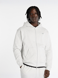 New Balance, Athletics French Terry Full Zip, grey, Image 1 of 6