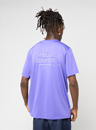 New Balance, Reflective Poly T-Shirt, purple, Image 1 of 7