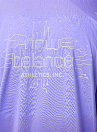 New Balance, Reflective Poly T-Shirt, purple, Image 4 of 7