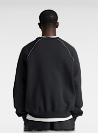 New Balance, Linear Graphic Fleece Crew, zwart, Afbeelding 2 van 4