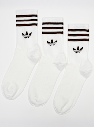 adidas Originals, 3 PACK - 3-Stripes Crew Socks, white, Image 1 of 2