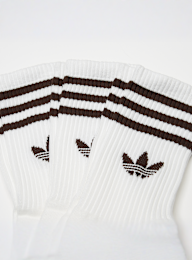 adidas Originals, 3 PACK - 3-Stripes Crew Socks, white, Image 2 of 2