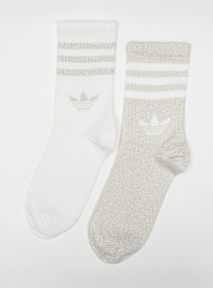 adidas Originals, 2 PACK - 3-Stripes Glitter Crew Socks, multi-colour, Image 1 of 2