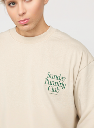 Another Cotton Lab, Sunday Running Club Oversized T-Shirt, beige, Image 3 of 6