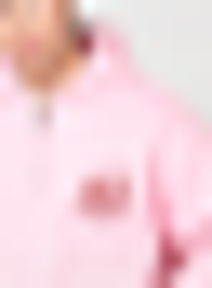 Another Cotton Lab, Another Sweet Summer Oversized Zip Hoodie, light pink, Image 3 of 6