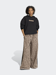 adidas Originals, Firebird Oversized All Over Print Denim Pants, brown, Image 5 of 5