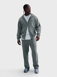 Nike, Sportswear Open-Hem Fleece Pants, szary, Obraz 5 z 5