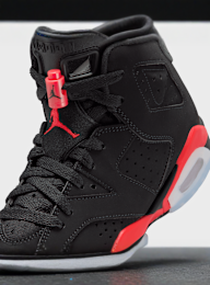 Jordan, Air Jordan 6 Retro "Infrared Salesman" (GS), black, Image 7 of 9