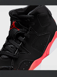 Jordan, Air Jordan 6 Retro "Infrared Salesman" Children, black, Image 7 of 8