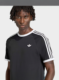 adidas Originals, 3-Stripes Tee, black, Image 3 of 4