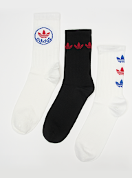 adidas Originals, 3 PACK - Trefoil Crew Socks, wit, Afbeelding 1 van 2