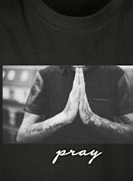 Mister Tee - Kids, Pray Tee, black, Image 3 of 3