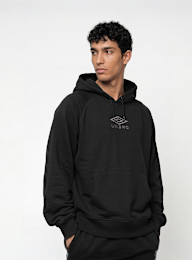 Umbro, ICONIC HOODIE black/chili pepper, black, Image 1 of 4