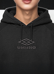 Umbro, ICONIC HOODIE black/chili pepper, black, Image 3 of 4