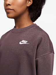 Nike, Sportswear Club Fleece Oversized Sweatshirt, brown, Image 3 of 3
