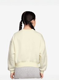 Nike, Sportswear Club Fleece Boxy Graphic Crew, beige, Image 2 of 3