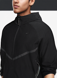 Nike, Tech Knit Windrunner Full Zip Jacket, black, Image 3 of 3