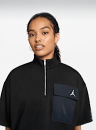 Jordan, Brooklyn Fleece French Terry Quarter Zip Hike Mike, black, Image 3 of 3