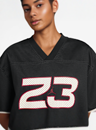 Jordan, Flight Woven Jersey Top, black, Image 3 of 3