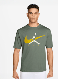 Jordan, Brooklyn Jumpman Graphic Shortsleeve Crew, green, Image 1 of 3