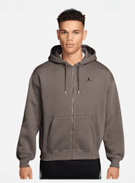 Jordan, Brooklyn Oversized Full Zip Hoodie, grey, Image 1 of 3