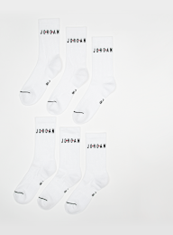 Jordan, 6 PACK - Everyday Crew Socks, white, Image 1 of 2