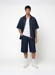 Dickies, Denim Shortsleeve Shirt, blue, Image 5 of 5