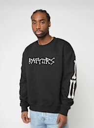 Mitchell & Ness, NBA Toronto Raptors Bone Words Boxy Crewneck, black, Image 1 of 4